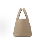 HERMES Picotin Lock 18 Gold buckle vegetable basket bucket bag handbag 18 Women Beige